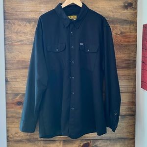 Dixxon Flannel Co OG “Outlaw” Black Long Sleeve Flannel Sz 3XL w/ Snaps